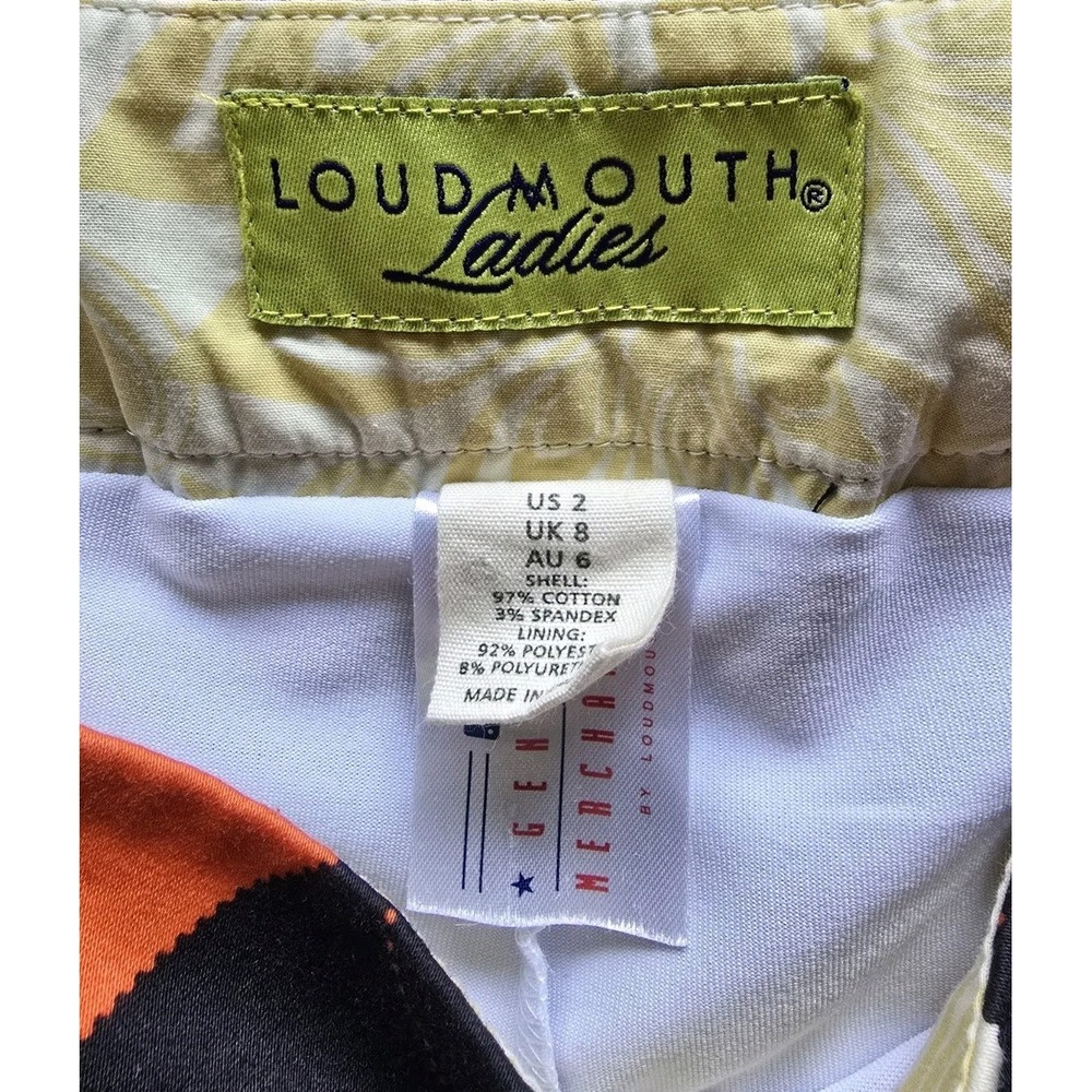 Loudmouth Ladies Performance Golf Skort Argyle Plaid Sz 2 San Francisco Giants - Picture 4 of 10